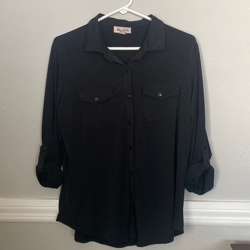 Women’s Blue Moon Medium Black Blouse